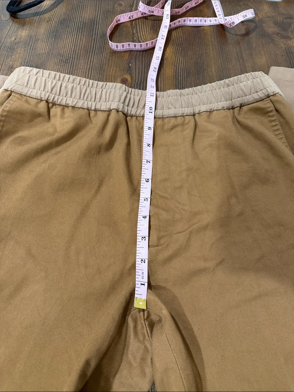 Gucci Military Drill Brown Cotton Elastic Tapered Pants Size 46